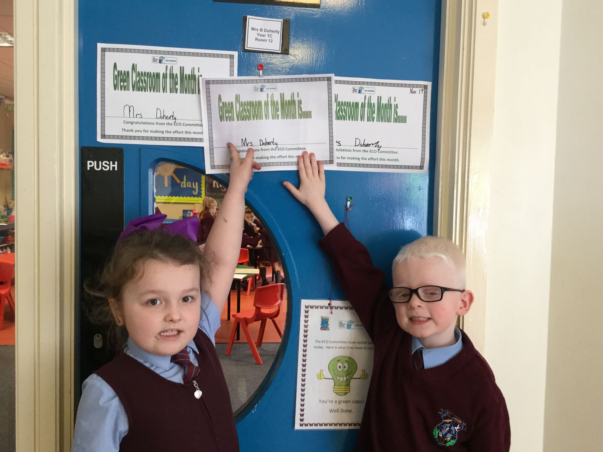 Green Classroom of the month winners