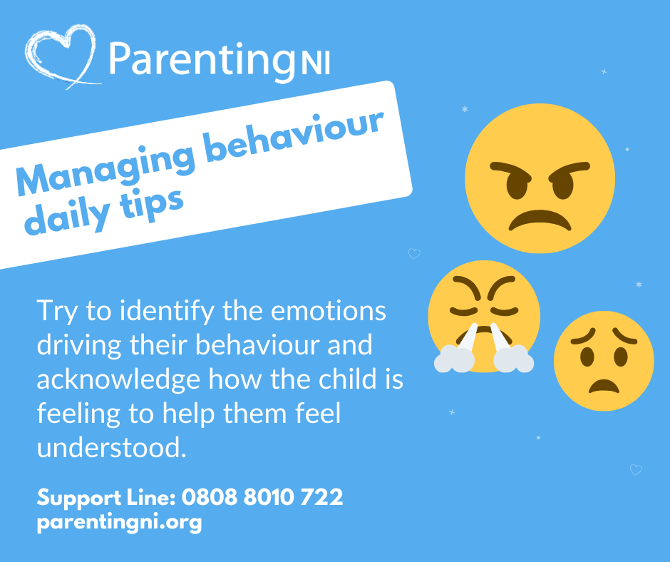 Parenting NI - Managing Behaviour Daily Tips