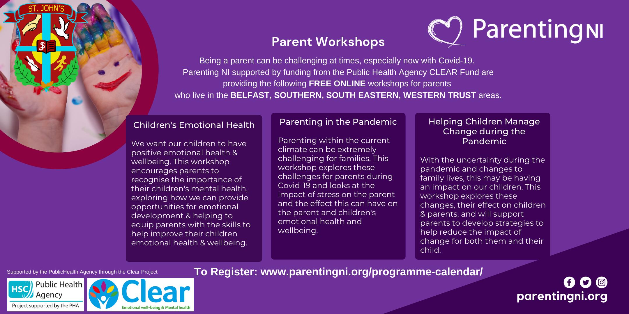 SAFEGUARDING: FREE ONLINE parenting courses and professionals sessions