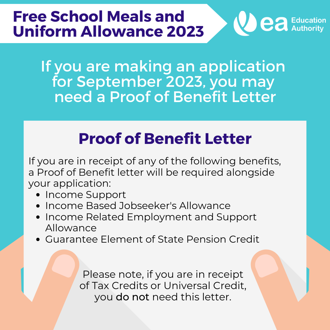 Free School Meals and Uniform Allowance for 2023/24