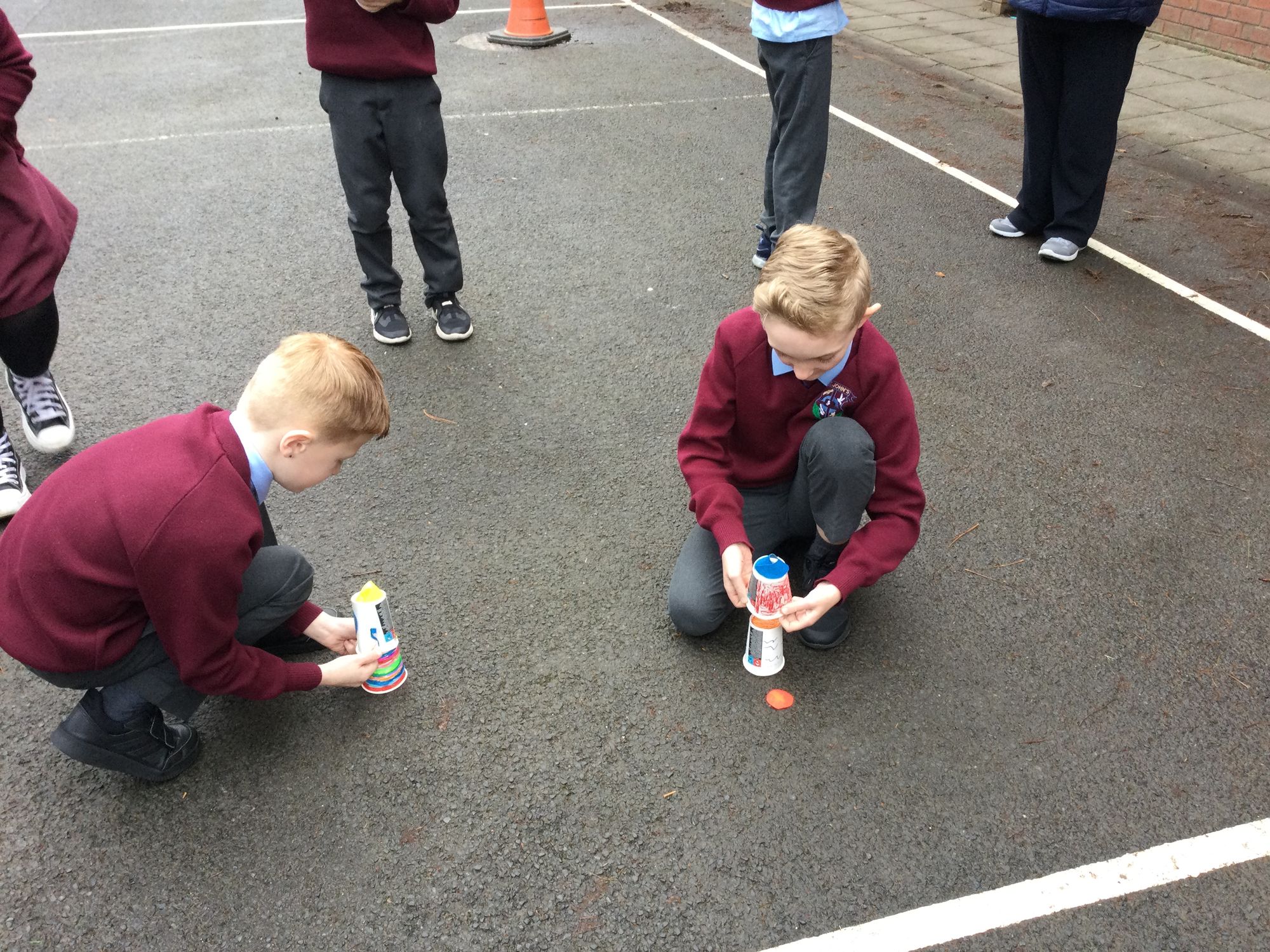 Making rockets with Miss Norris