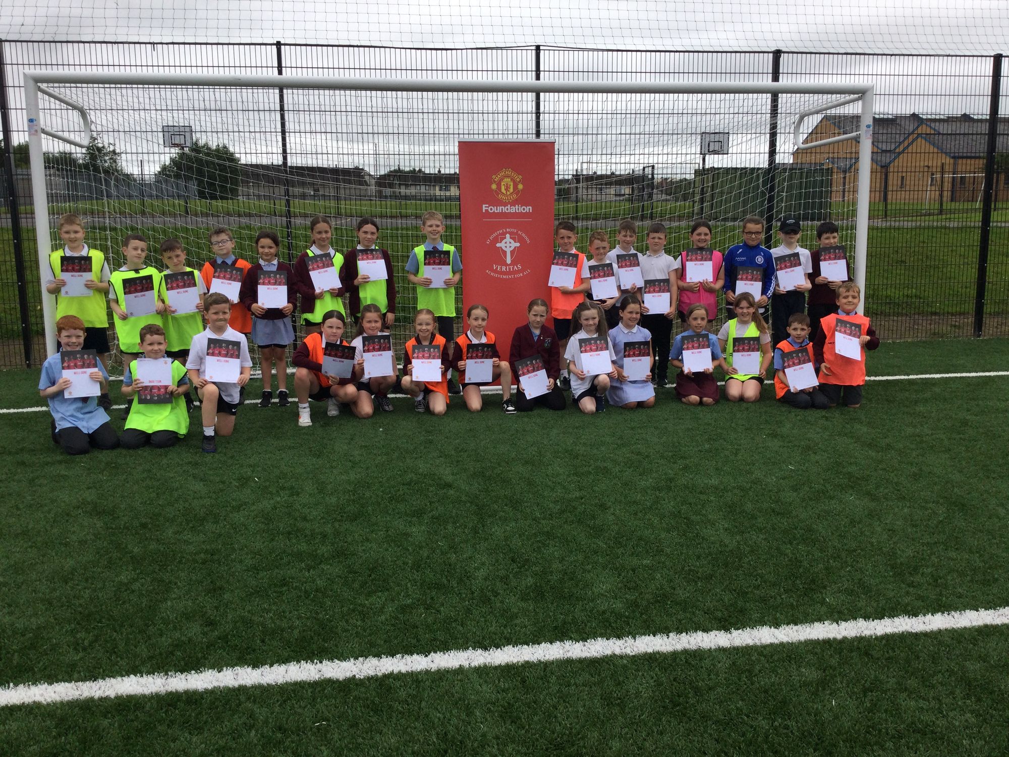 Year 5 sessions with the Manchester United Foundation