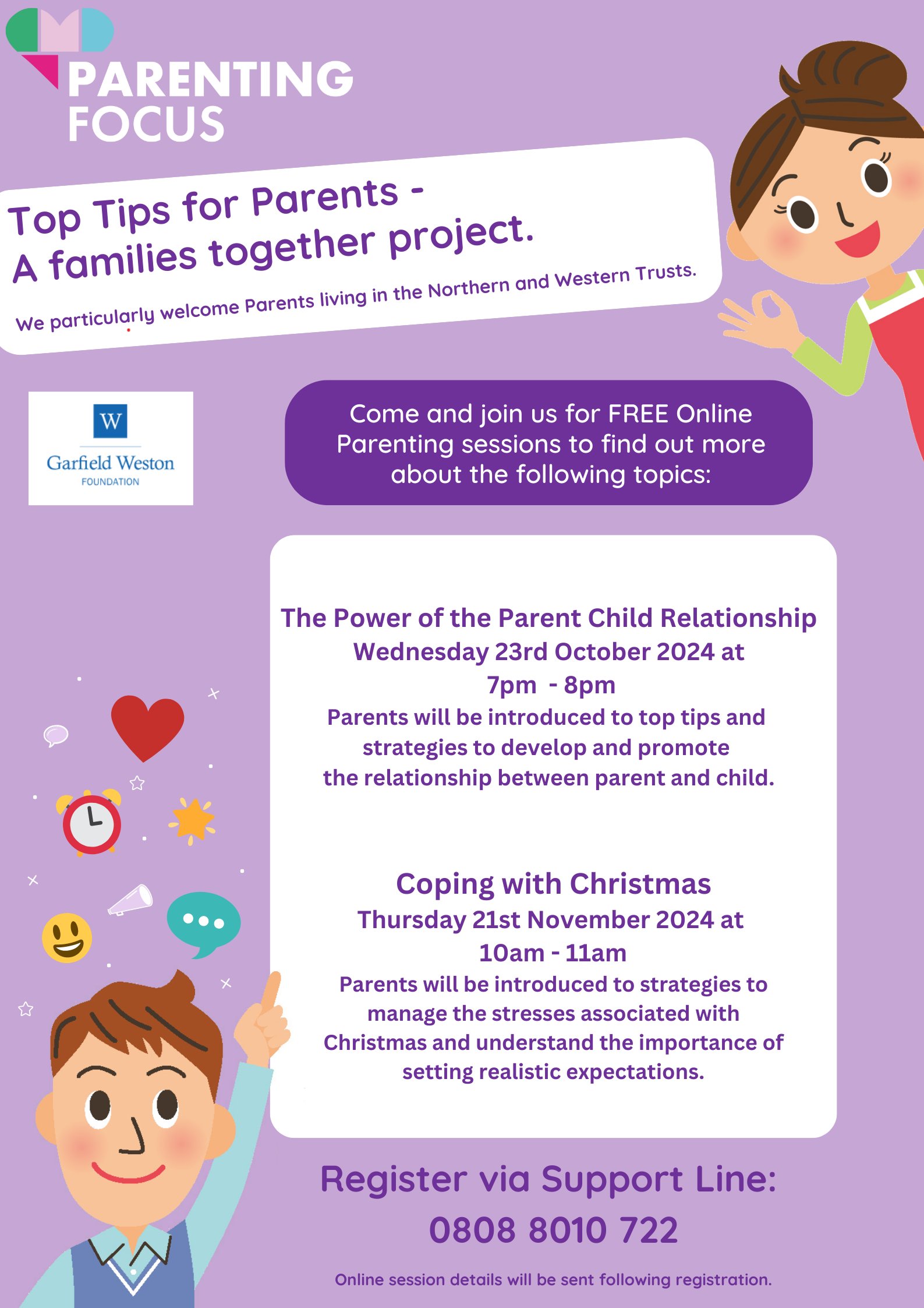 Parenting Focus - Upcoming Workshops