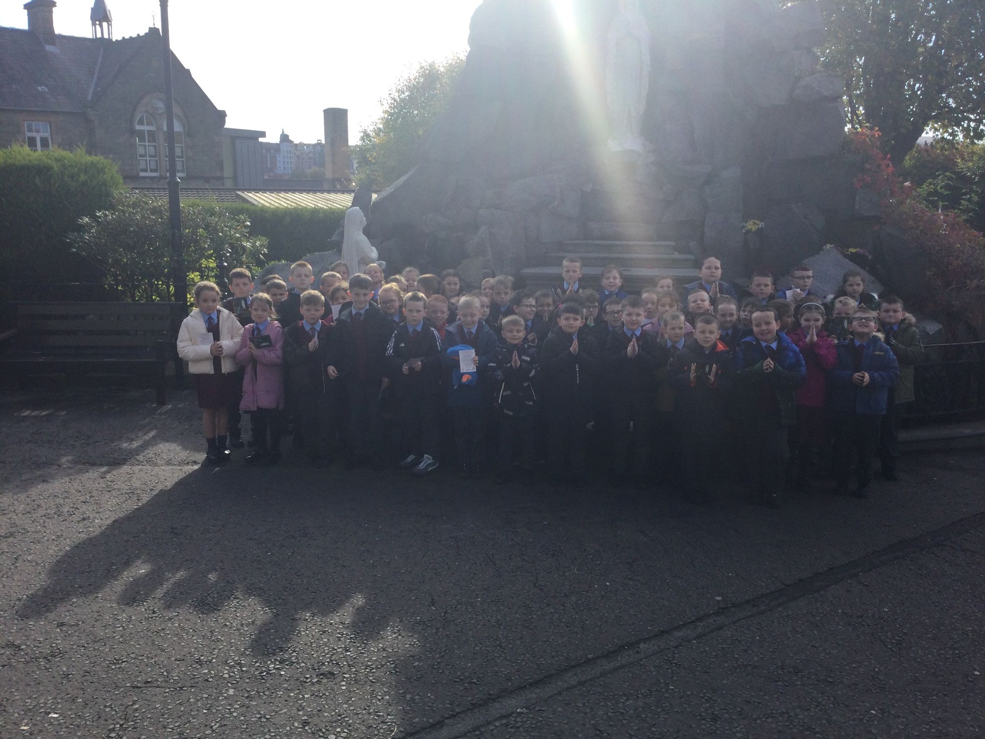 Year 4 attended the special Saint Bernadette mass in St.  Eugene’s today