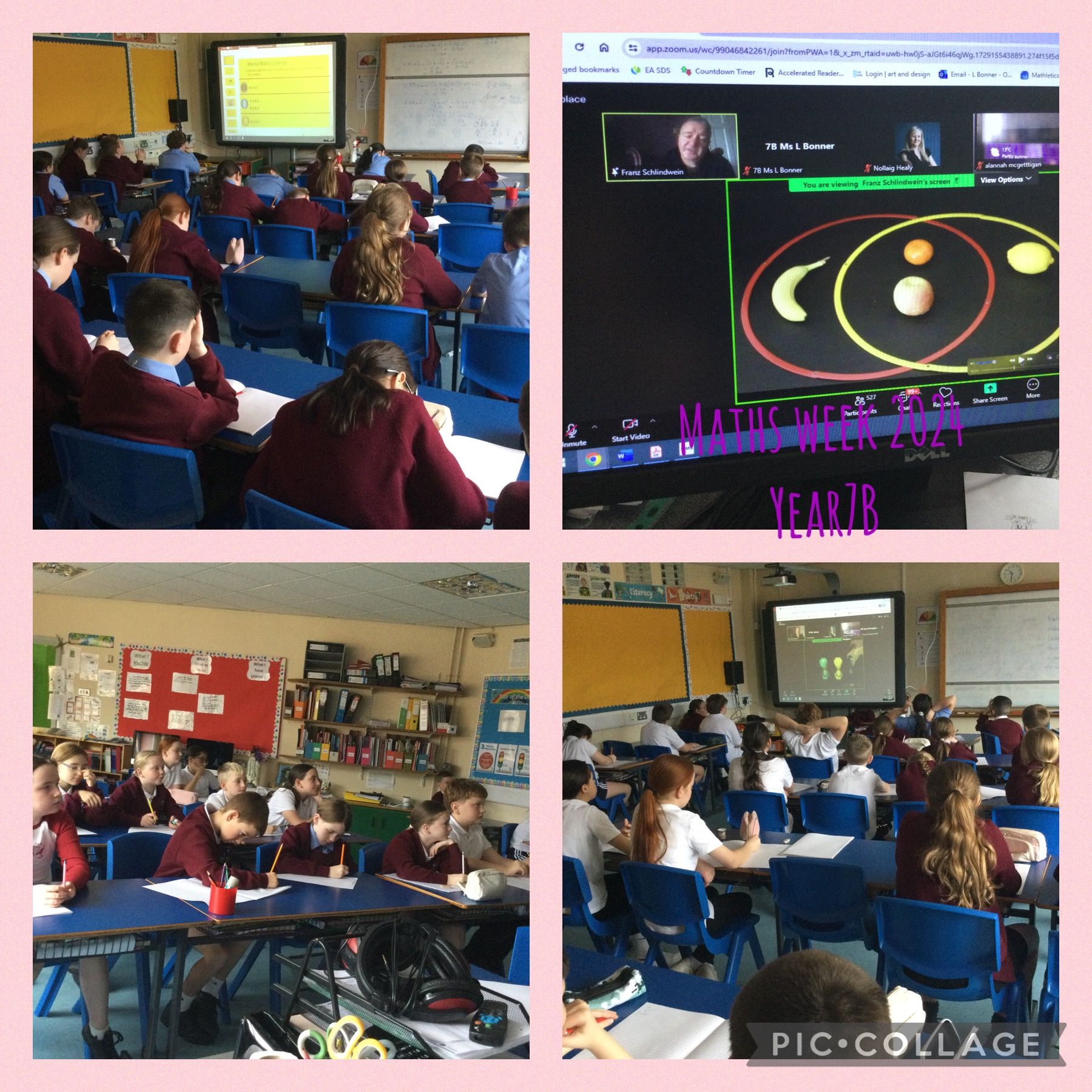 Year7B Maths Week Fun