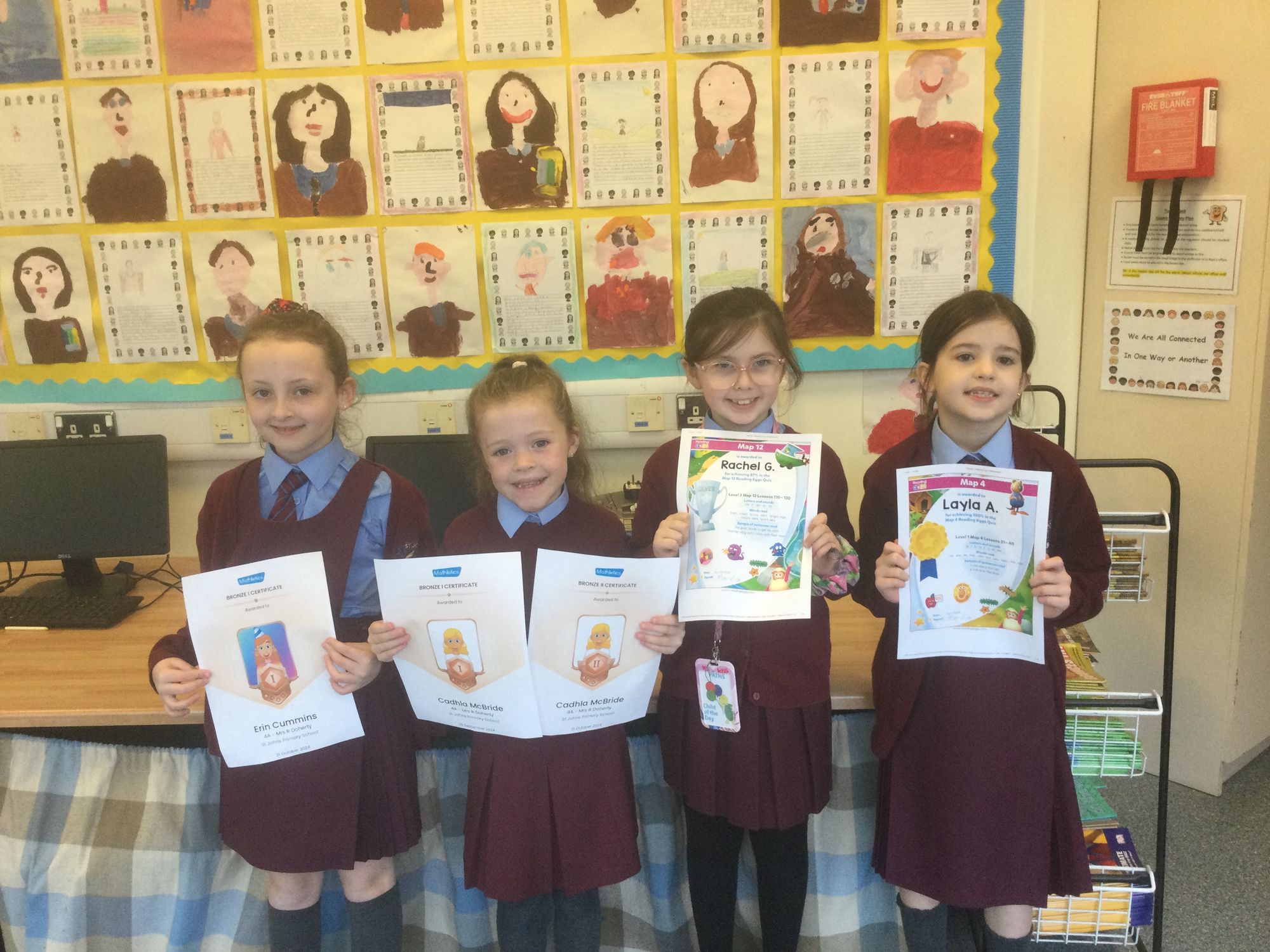 4A - Great work on Reading Eggs and Mathletics