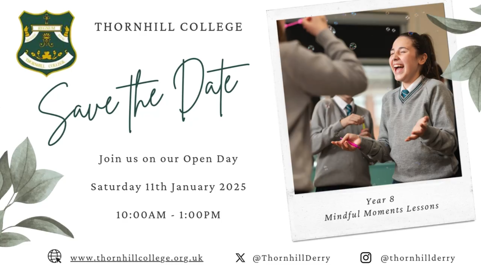 Post Primary Open Day Information 2025