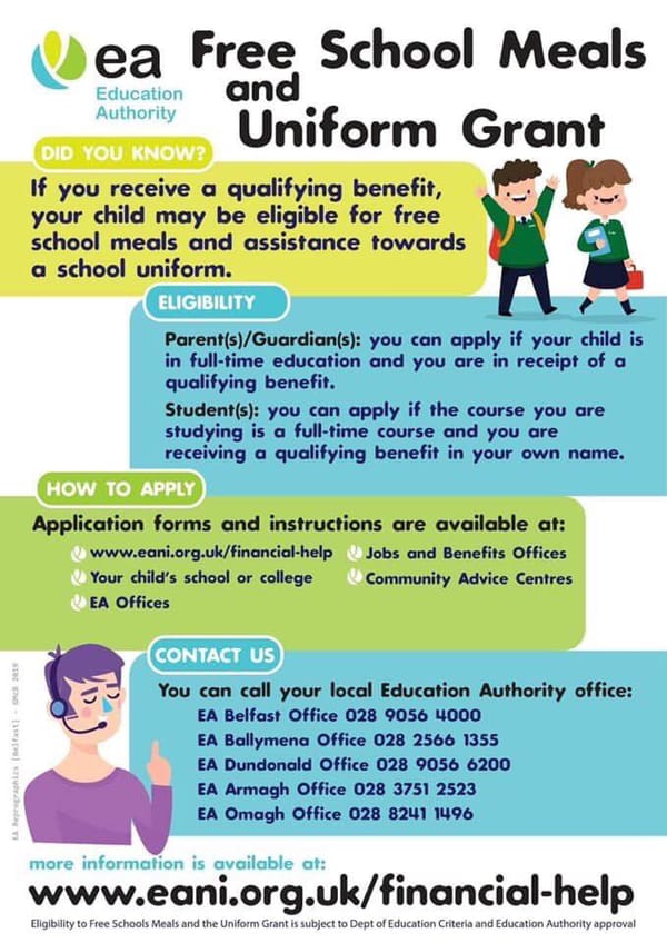 Free School Meal and Uniform Grant