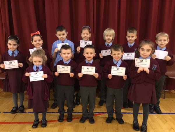Well done KS1 pupils of the week.