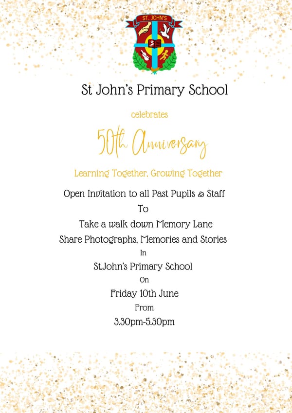 50th Anniversary Invitation
