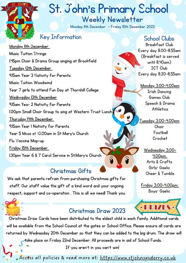 Weekly Newsletter 11/12/23