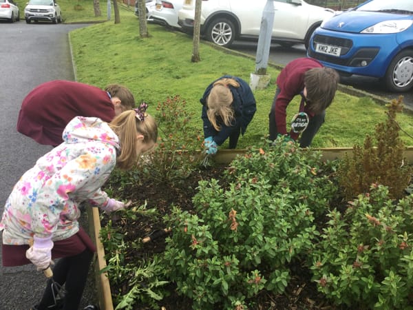 When the sun shines we love to work in our outdoor garden.