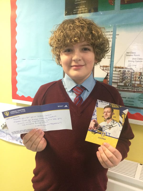A letter from Leeds United!