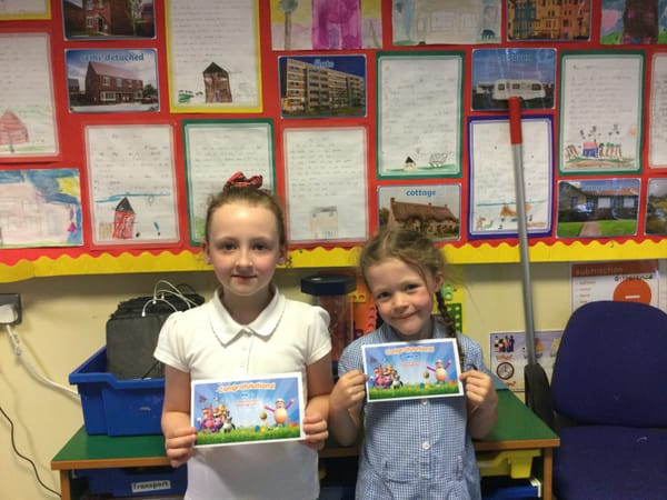 Reading eggs certificates in 3A