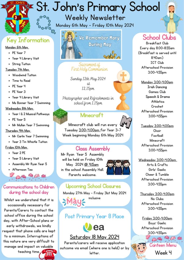 Weekly Newsletter 06/05/2024
