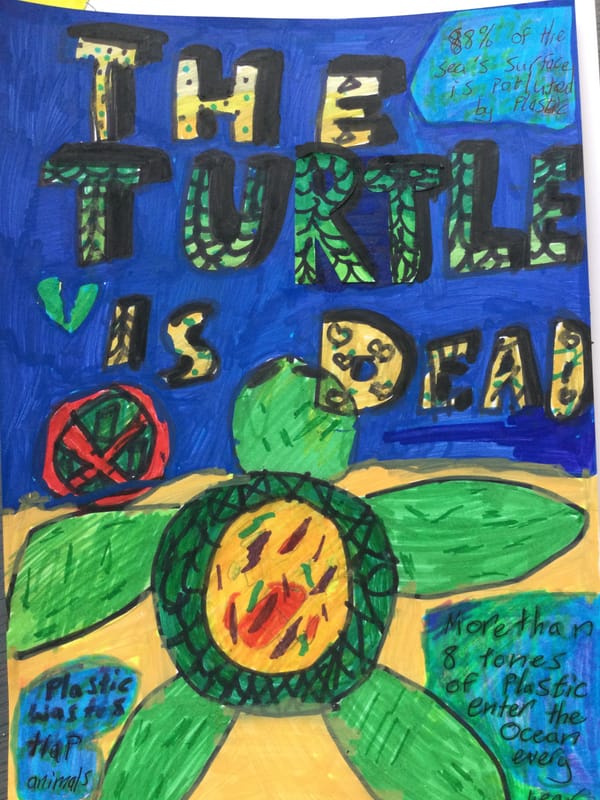 Some of our ‘Turning Triax Green’ school poster competition entries.