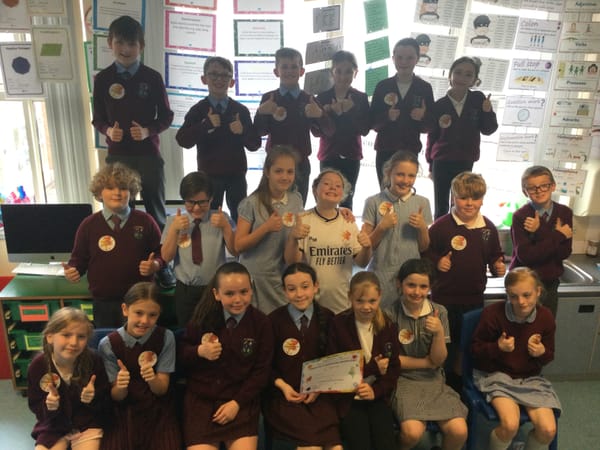 Well done Y6A for winning a ‘Creative Classroom Award’ from the Ulster Museum for their still life art.