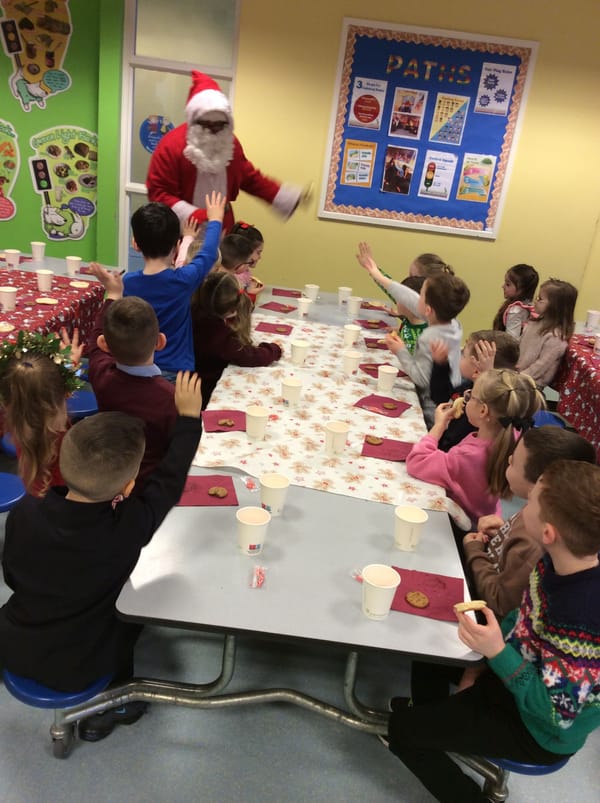 Year 2A breakfast with Santa