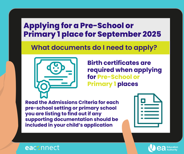 Primary 1 Application's supporting documents deadline