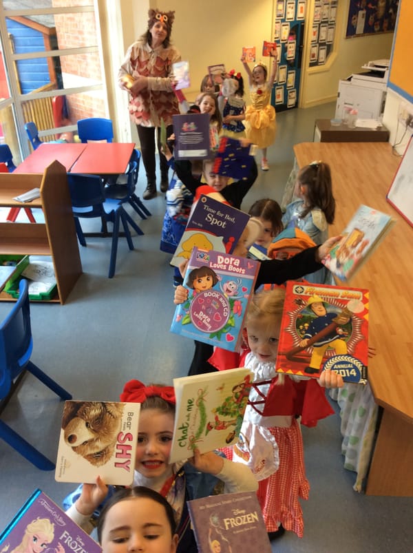 Year 1a enjoying World Book Day