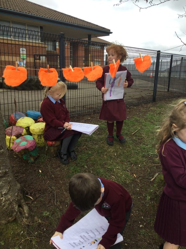 Year 1a enjoy counting on their St.Patrick’s Number Hunt