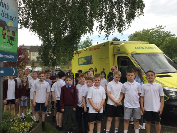 Northern Ireland Ambulance Service annual visit to Year 6