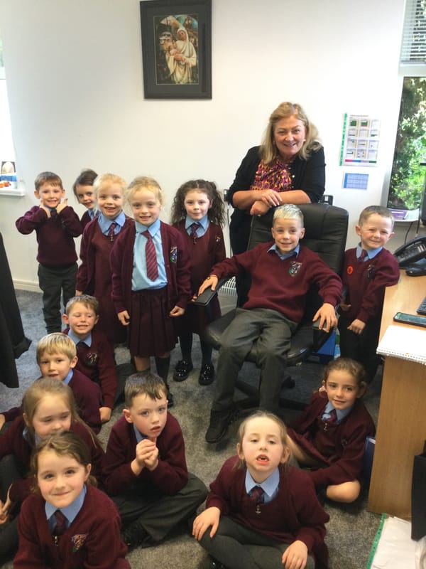 Year 2's trip to visit Mrs O'Connor