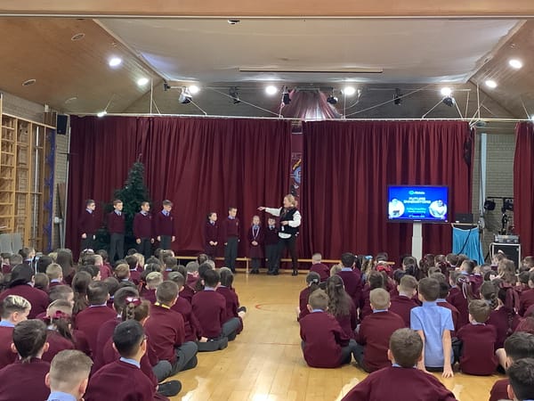 Special ICT assembly for our Junior Innovators competition prize winners