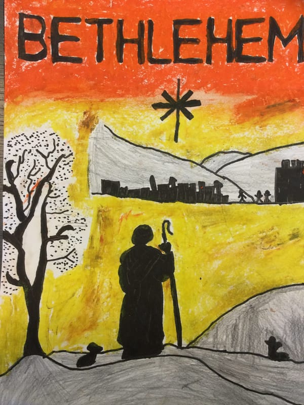 Y6 Christmas Art